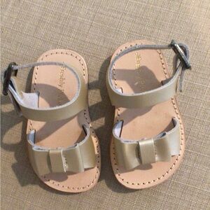 Brand New Freshly Picked Kids Sandals - Platinum color